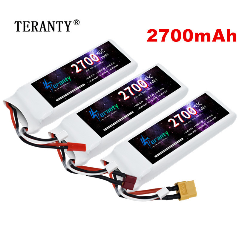 Rc Hobby Models - 1/3PCS 2S 7.4V Lipo Battery 2700mAh