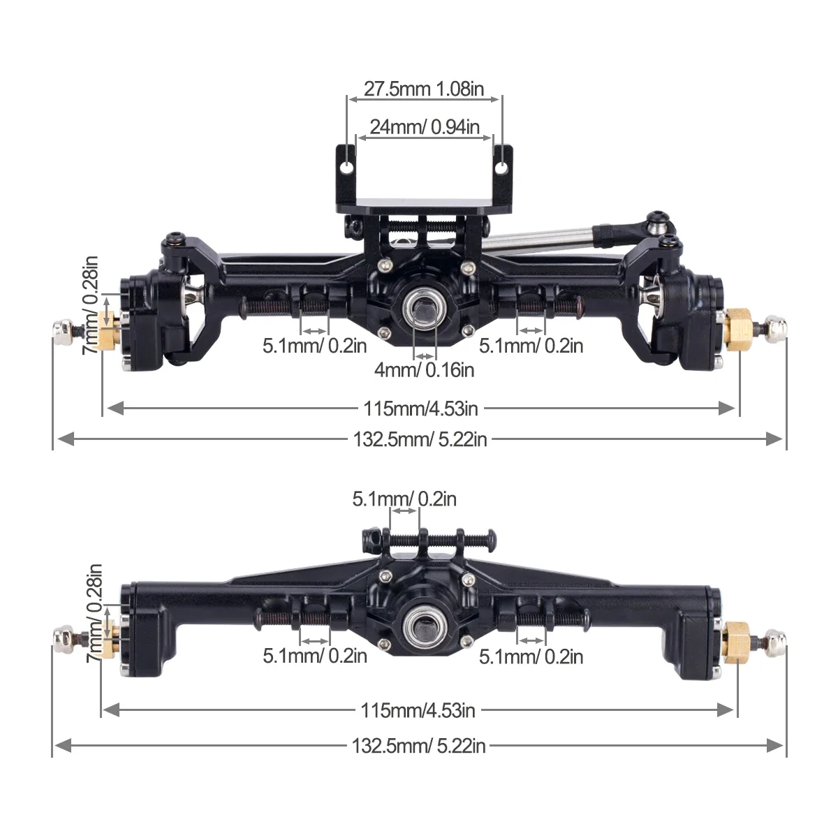Aluminum CNC Portal Axles +10m - Rc Hobby Racing ulasan dan harga
