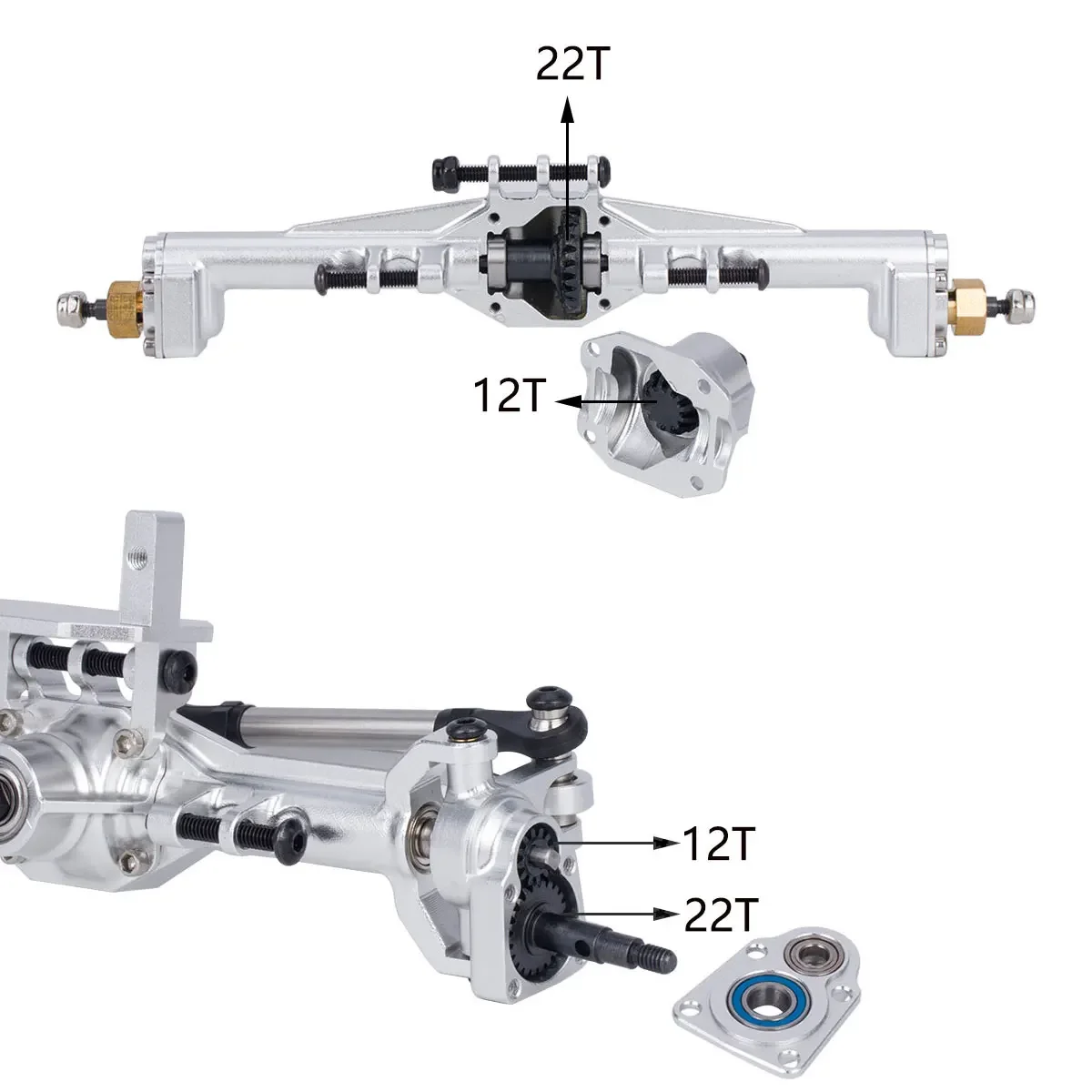 Aluminum CNC Portal Axles +10m - Rc Hobby Racing ulasan dan harga