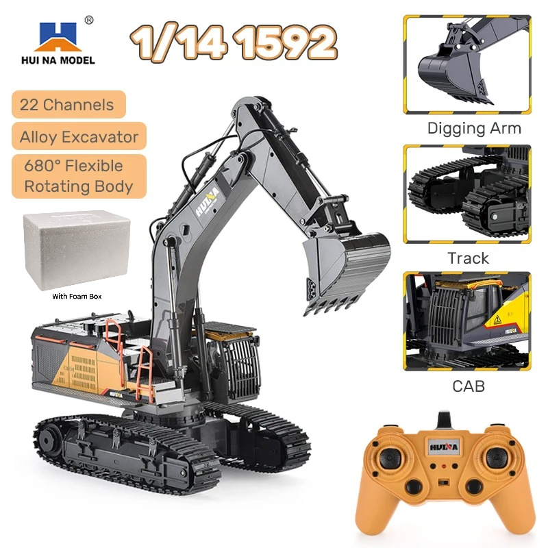 HUINA 1592 1/14 Scale 22 Chann - Rc Hobby Grade Truck ulasan dan harga