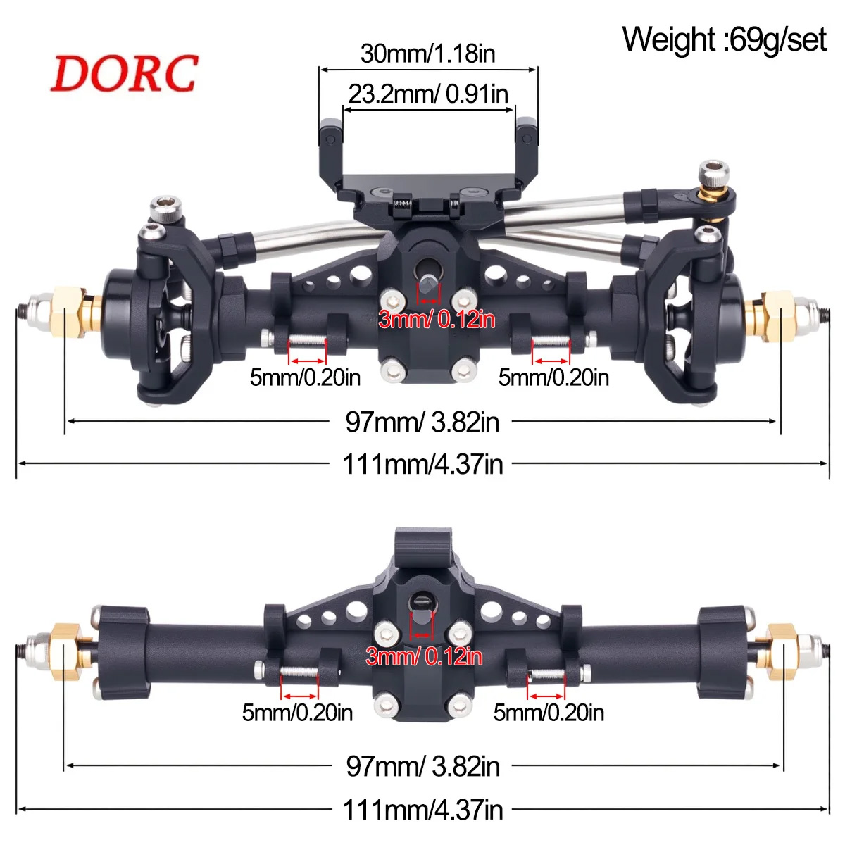 1Set Plastic Axles w/ Servo Mo - Rc Hobby Racing ulasan dan harga