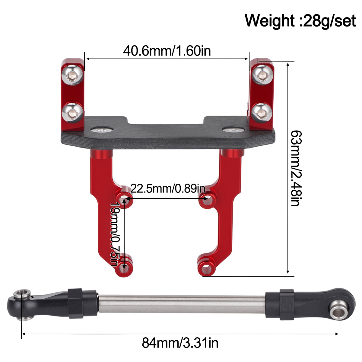 Aluminum Alloy Servo Mount Bas - Rc Hobby Racing ulasan dan harga