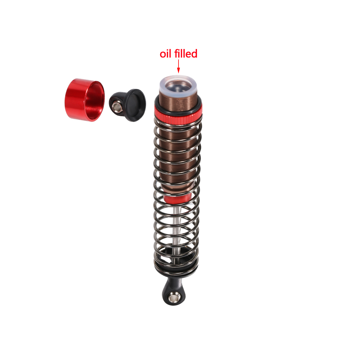 4Pcs Adjustable Oil Filled Sho - Shock Absorber Rc ulasan dan harga