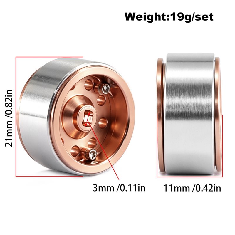 ABUM-1/30 SCX30 0.7 Inch Negat - Wheel Rim Rc ulasan dan harga