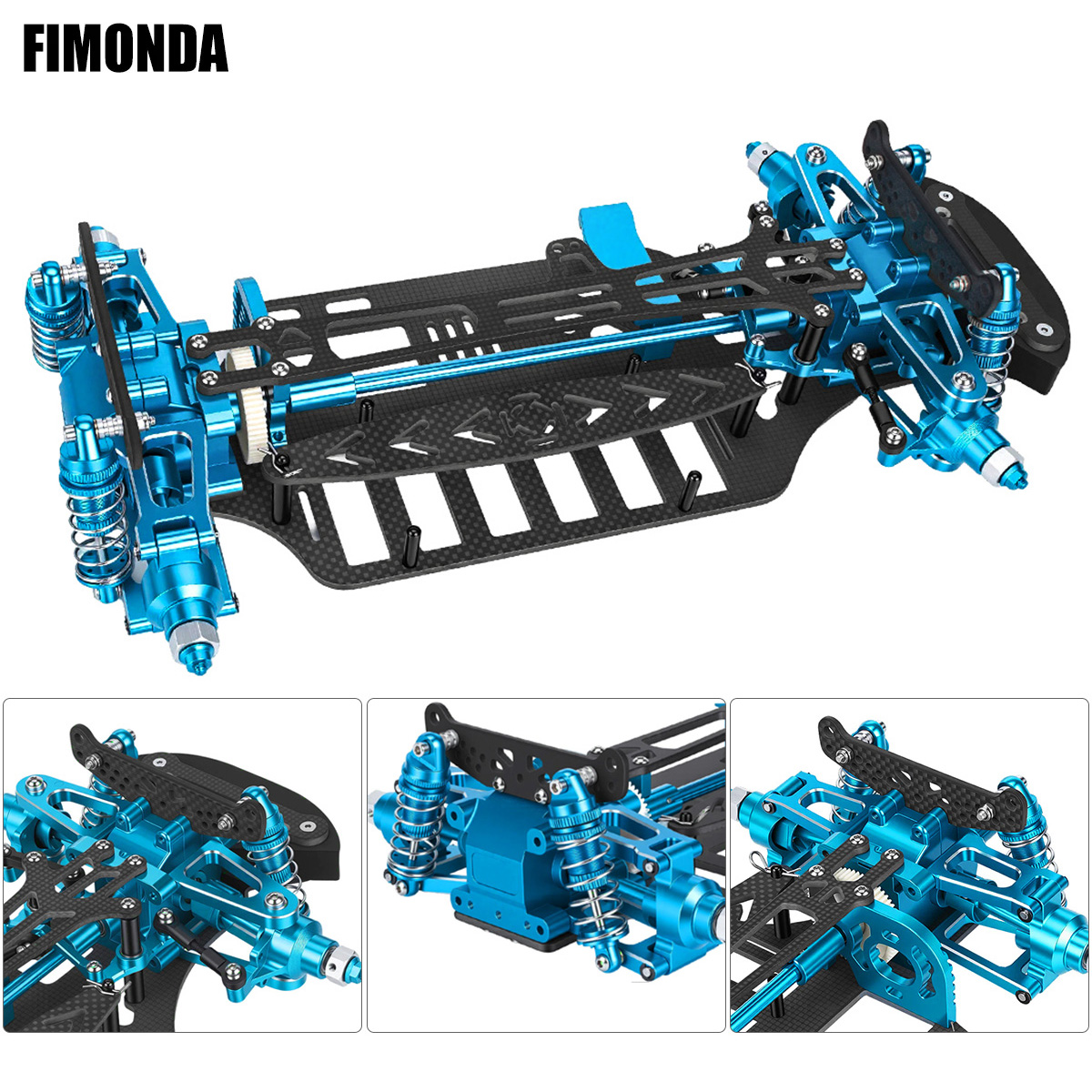 Aluminum & Carbon Fiber Frame  - Shock Absorber Rc ulasan dan harga