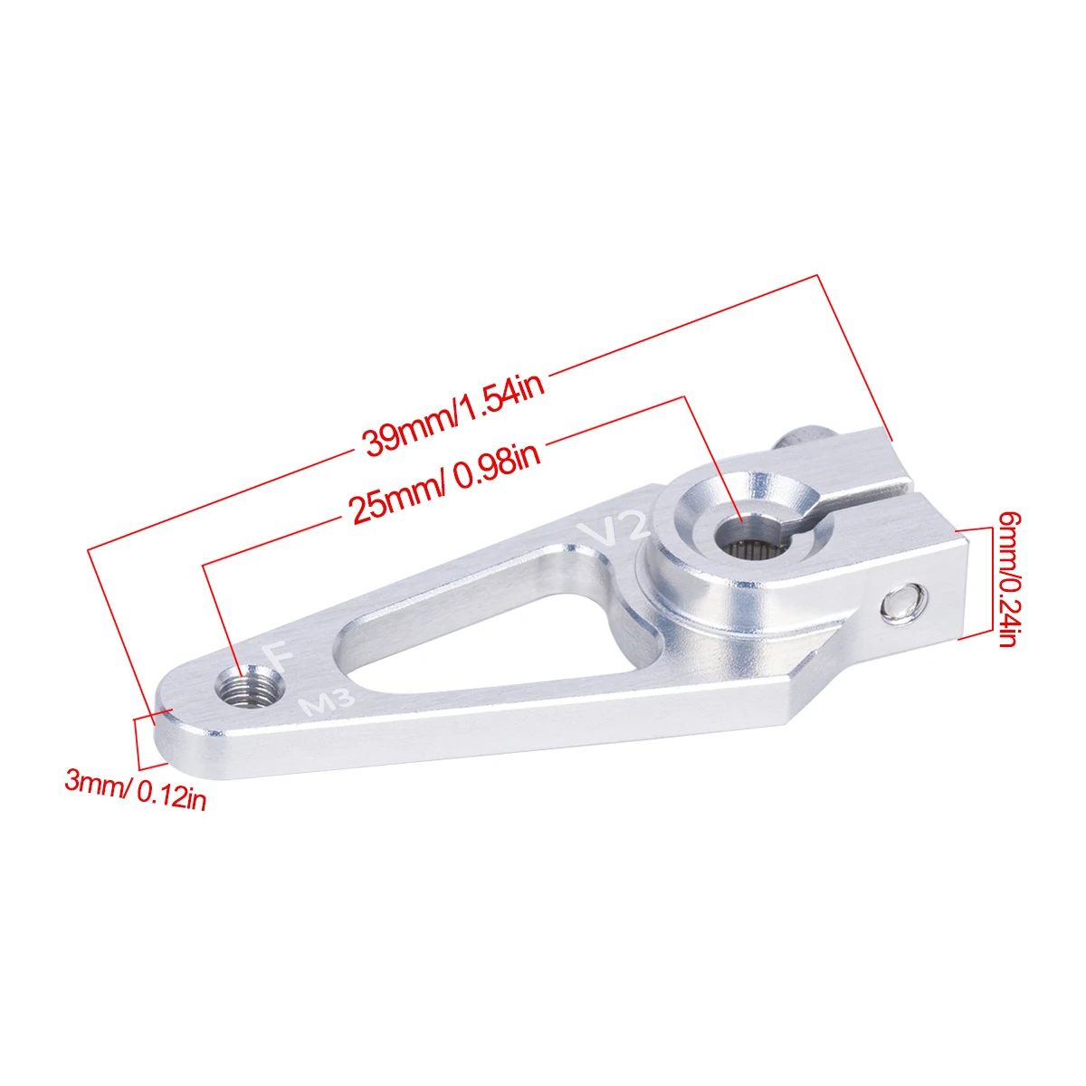 39mm M3 7075 Aluminum 25T Serv - Rc Hobby Racing ulasan dan harga