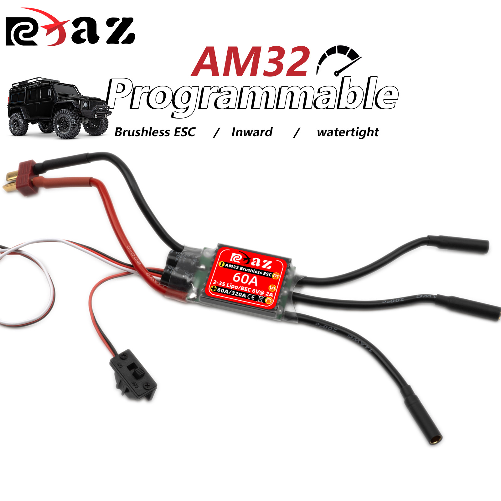 RCXAZ AM32 60A Brushless ESC E - Esc Waterproof 60A ulasan dan harga