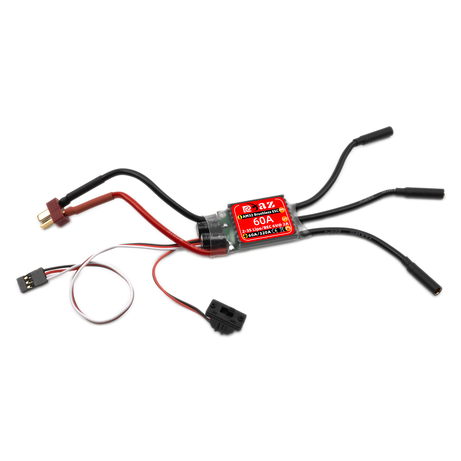 RCXAZ AM32 60A Brushless ESC E - Esc Waterproof 60A ulasan dan harga