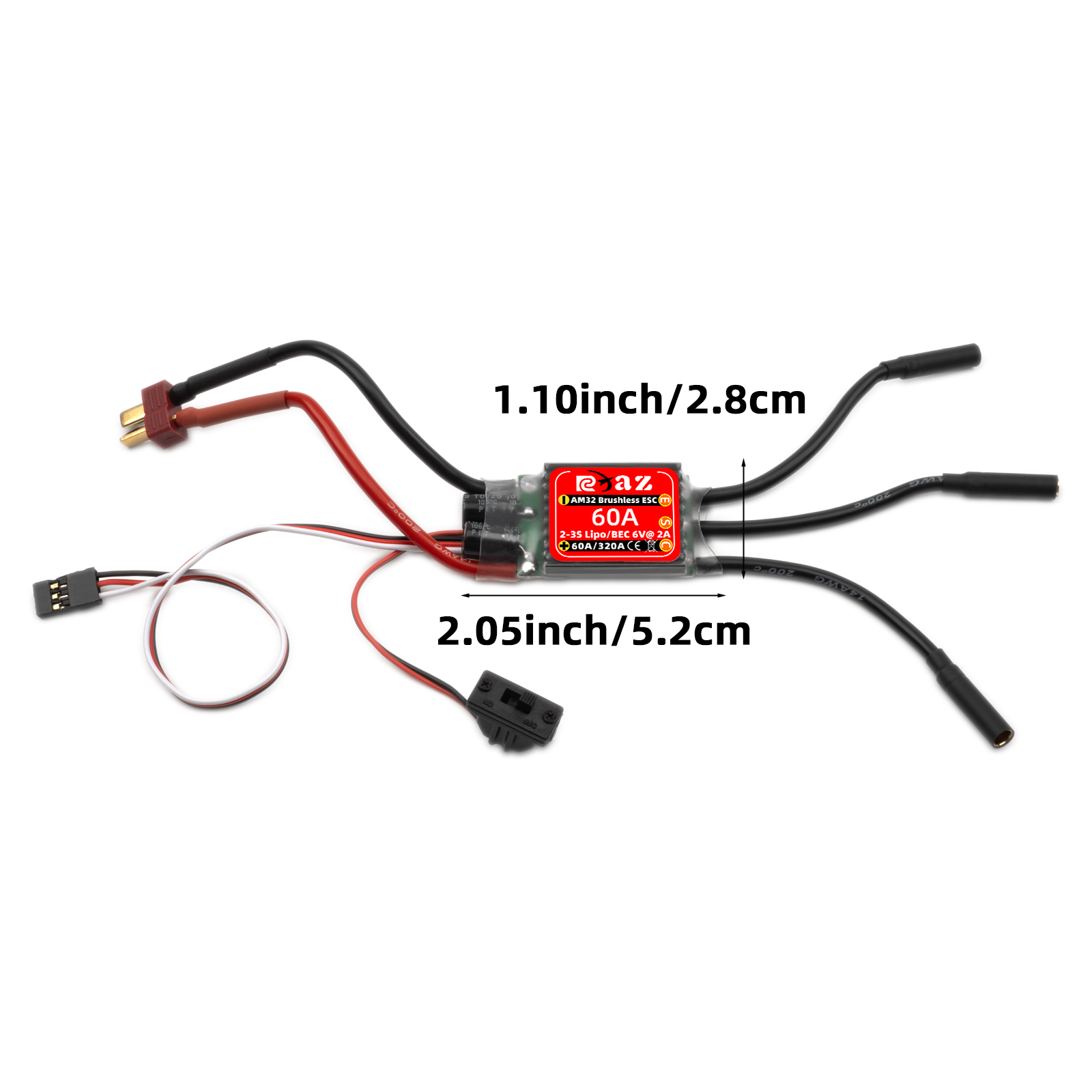 RCXAZ AM32 60A Brushless ESC E - Esc Waterproof 60A ulasan dan harga
