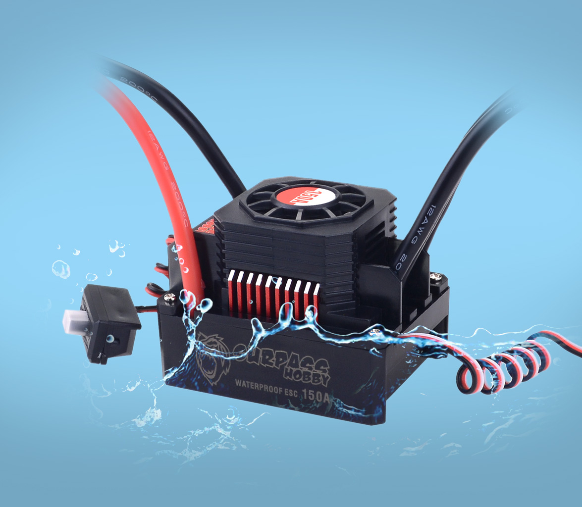 SURPASS HOBBY Waterproof Brush - Esc Waterproof 60A ulasan dan harga