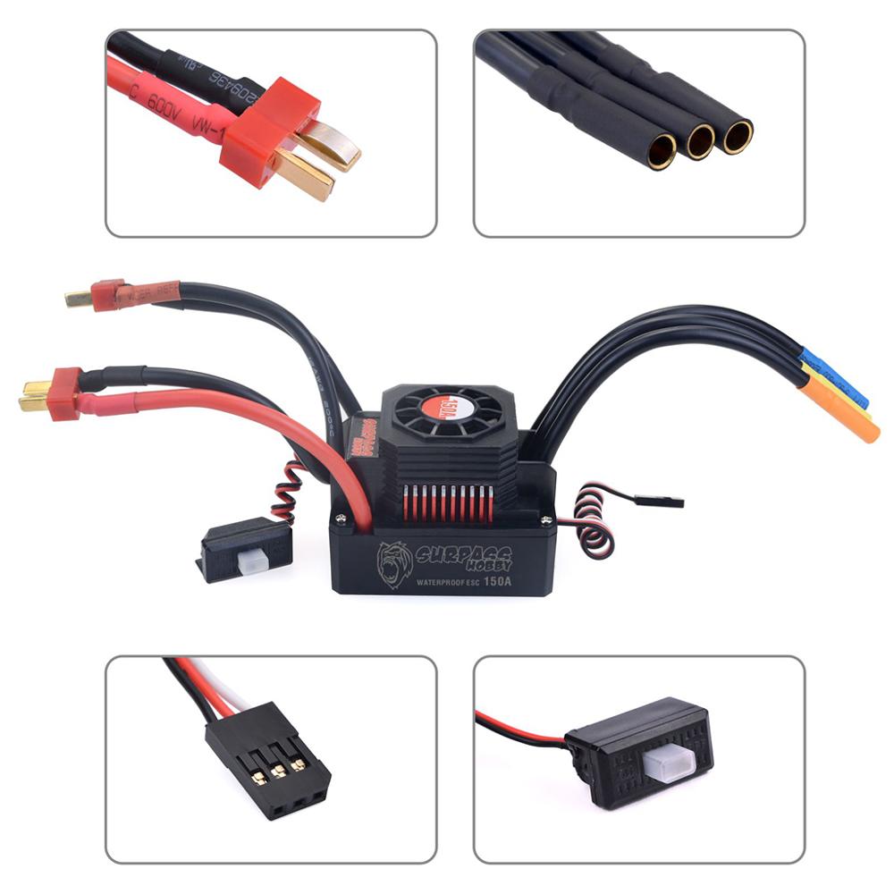 SURPASS HOBBY Waterproof Brush - Esc Waterproof 60A ulasan dan harga