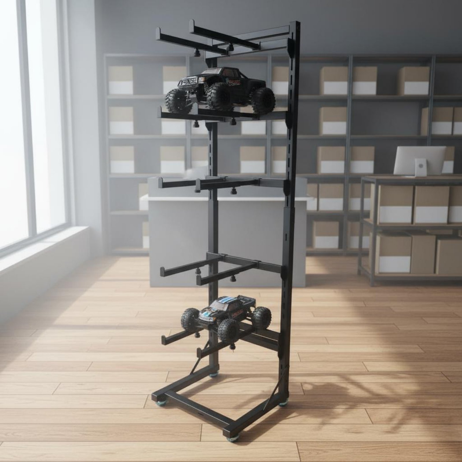 RC Car Display Rack Space Savi - Rc Hobby Garage ulasan dan harga
