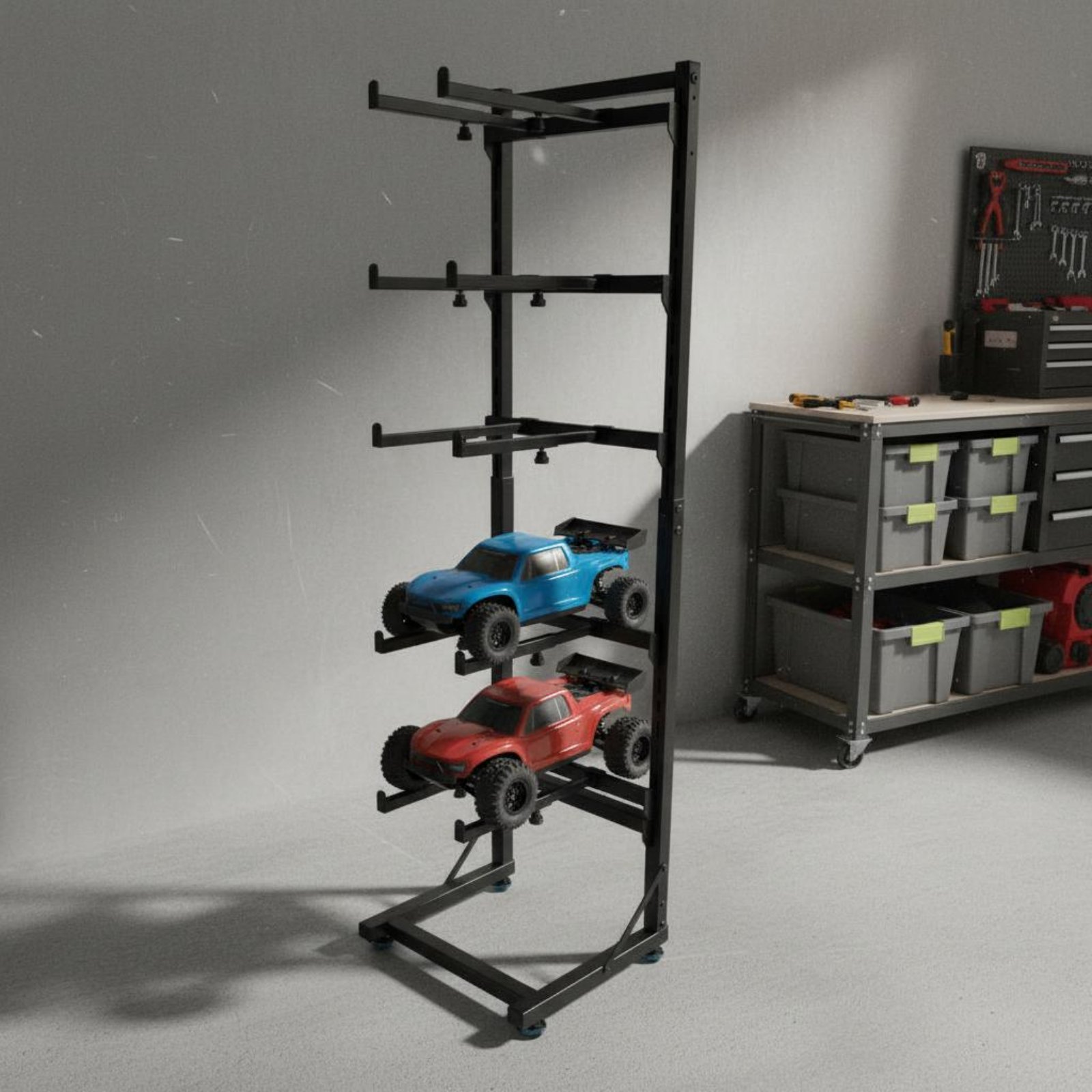 RC Car Display Rack Space Savi - Rc Hobby Garage ulasan dan harga