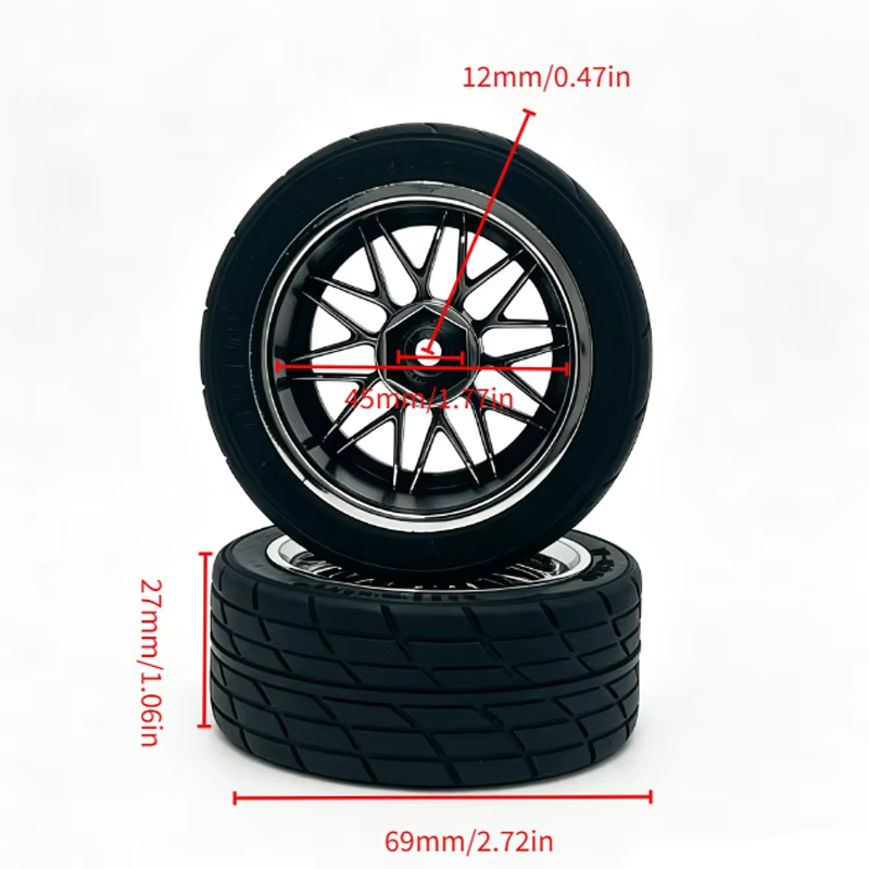 4Pcs 12mm Hex 1/10 RC Rally On - Wheel Rim Rc ulasan dan harga