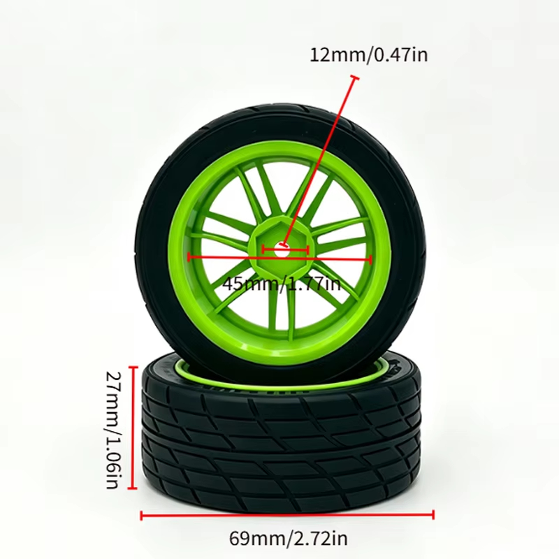 4Pcs 12mm Hex 1/10 RC Rally On - Wheel Rim Rc ulasan dan harga